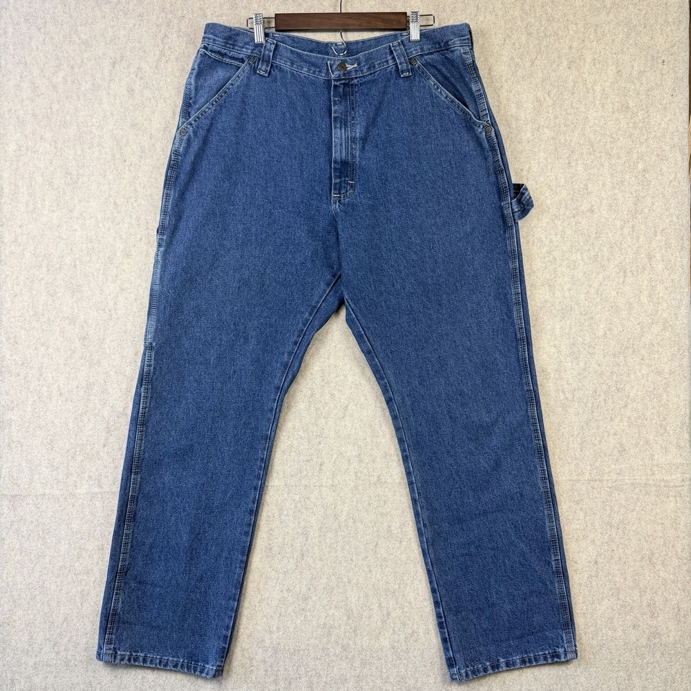 Wrangler Capenter's Jeans Men's 38x32 Relaxed Fit Straight Leg Workwear Utility
